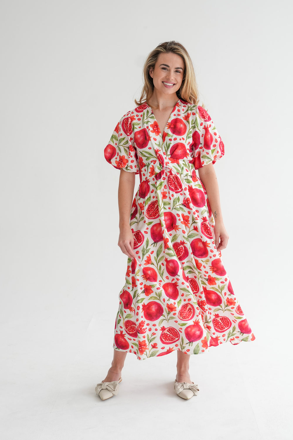 The Tulip Dress - Pomegranate
