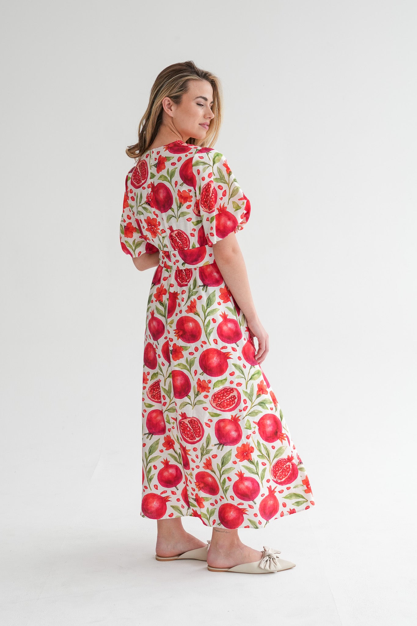 The Tulip Dress - Pomegranate – Masch Atelier