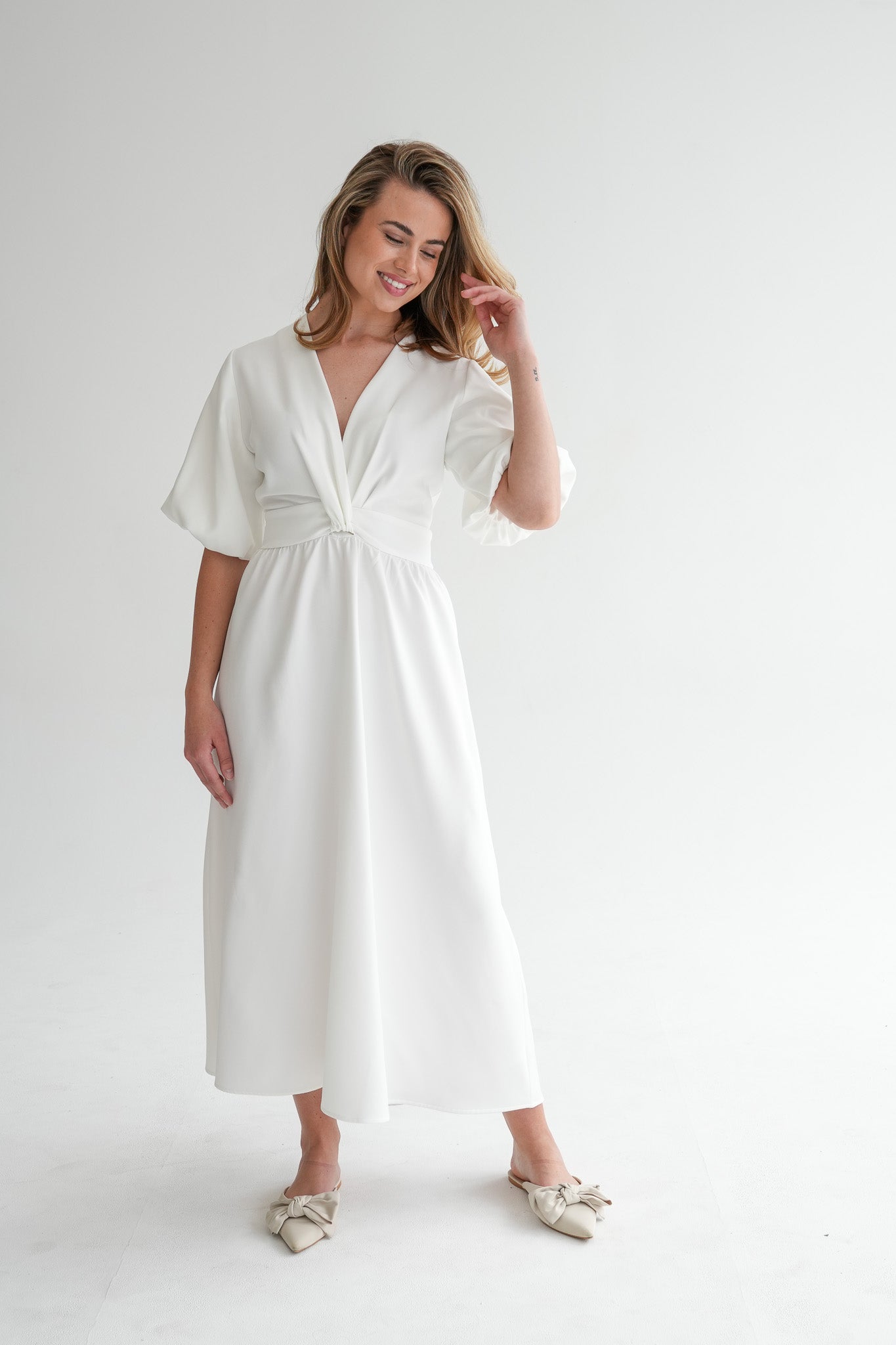 The Tulip Dress - Off-White