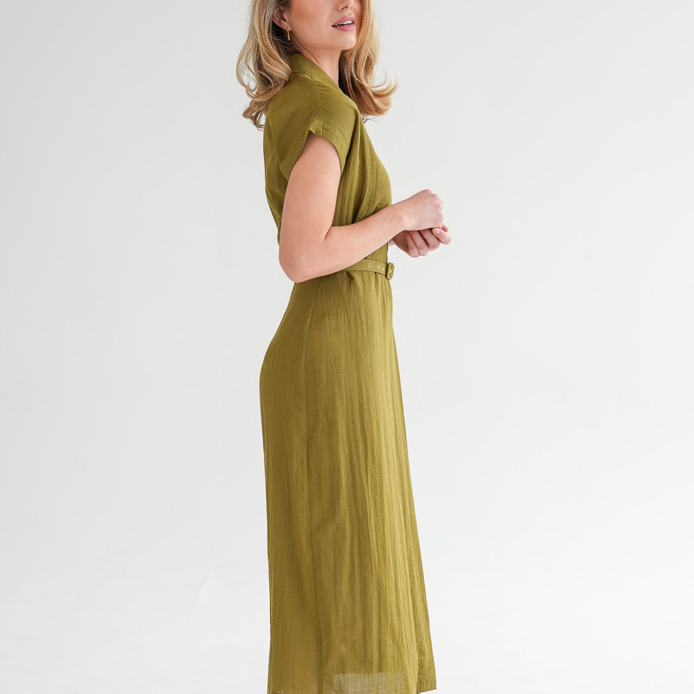 
                      
                        The Cara Maxi Dress - Olive Green
                      
                    
