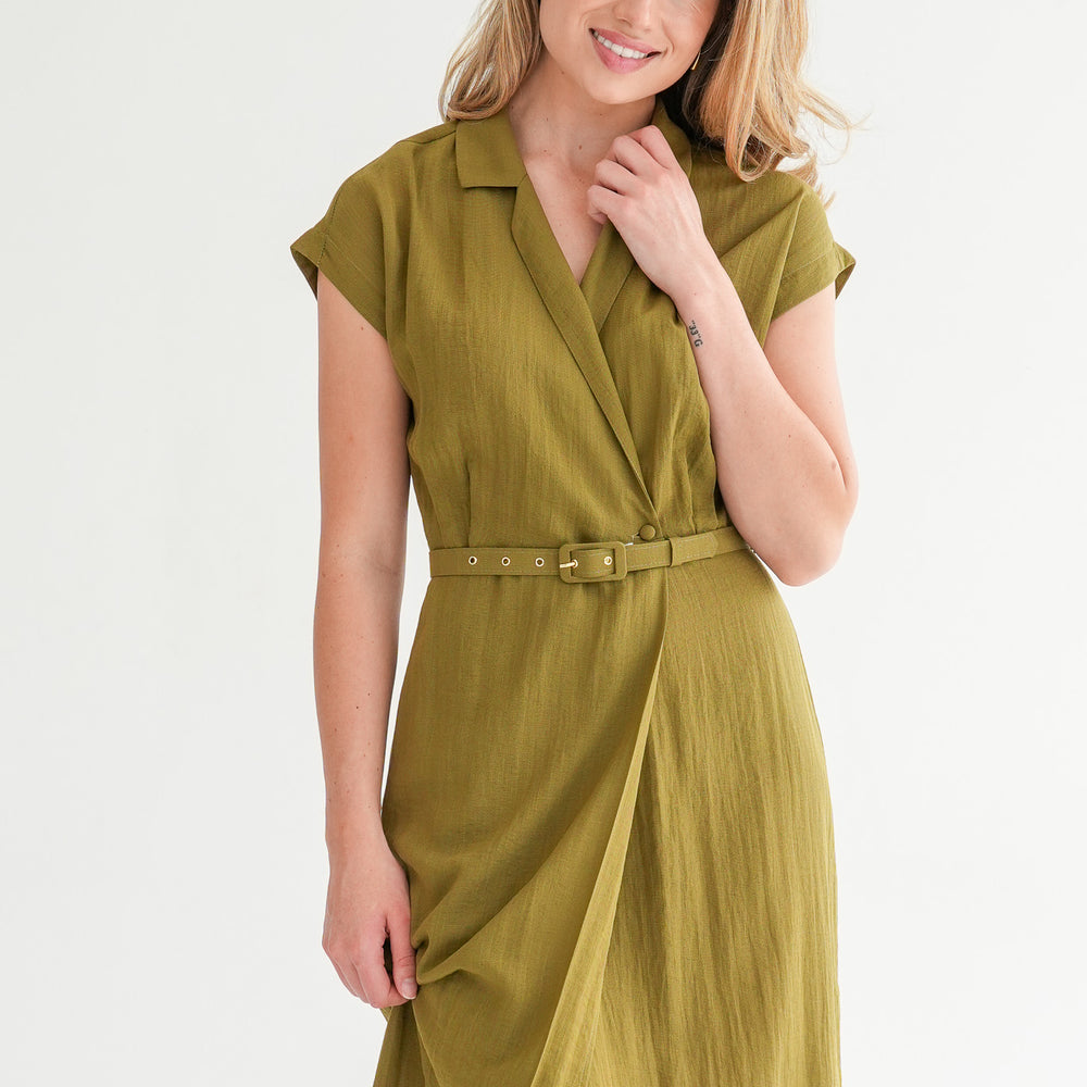 
                      
                        The Cara Maxi Dress - Olive Green
                      
                    