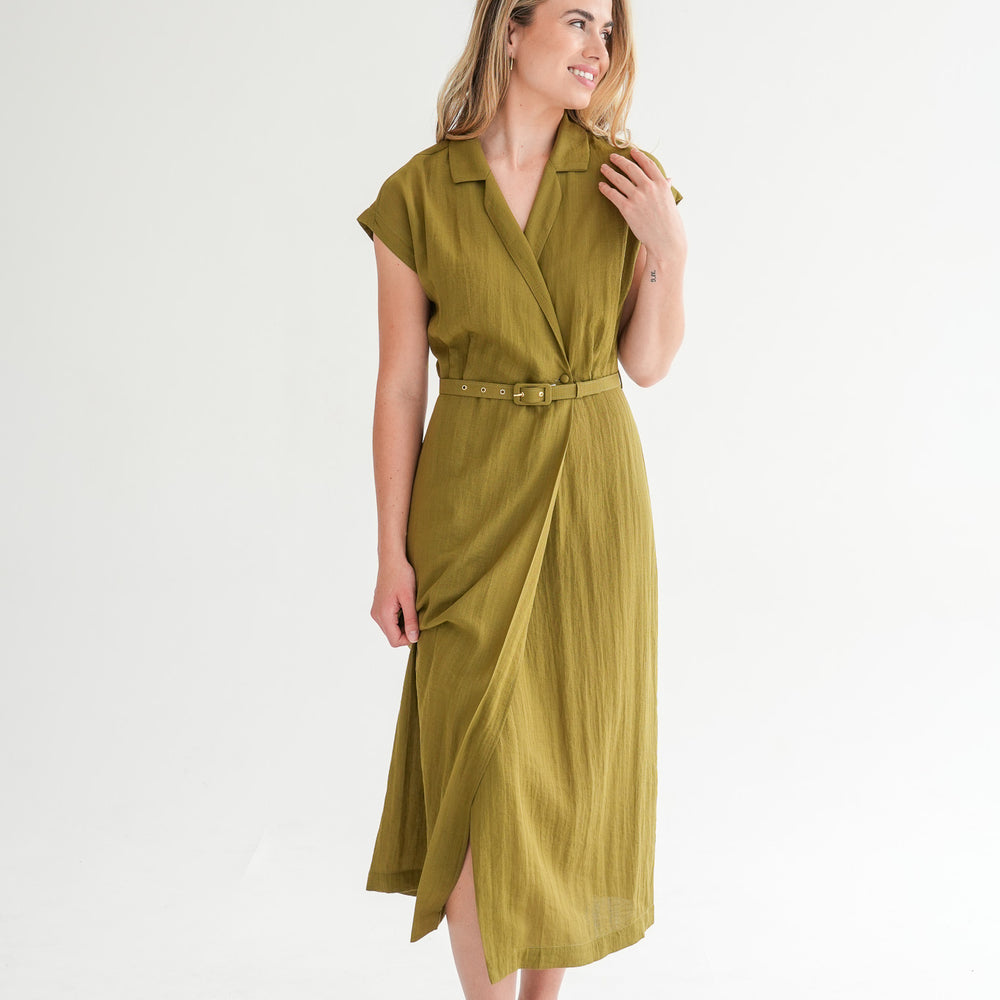 
                      
                        The Cara Maxi Dress - Olive Green
                      
                    