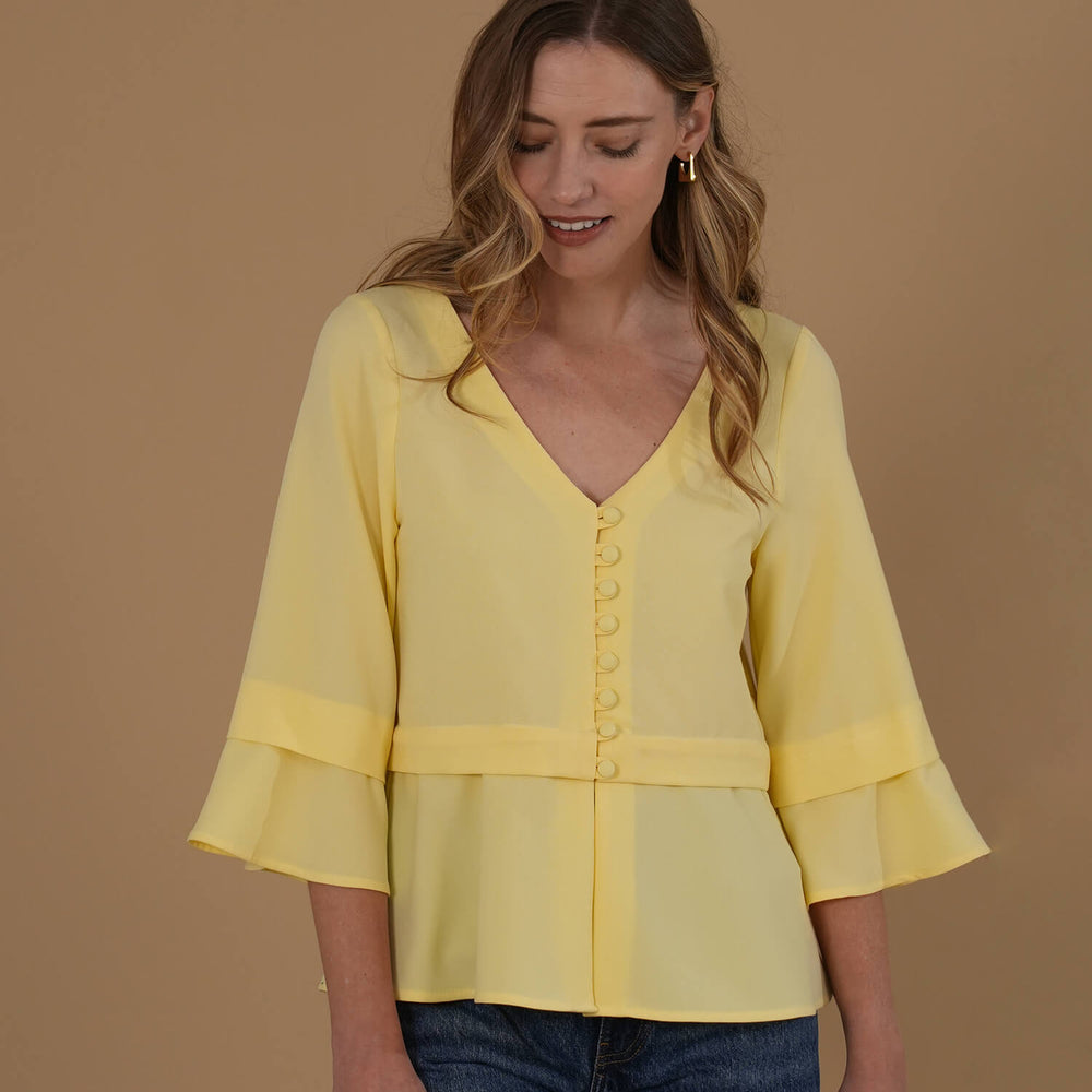 
                      
                        The Poppy Blouse #1 Yellow
                      
                    