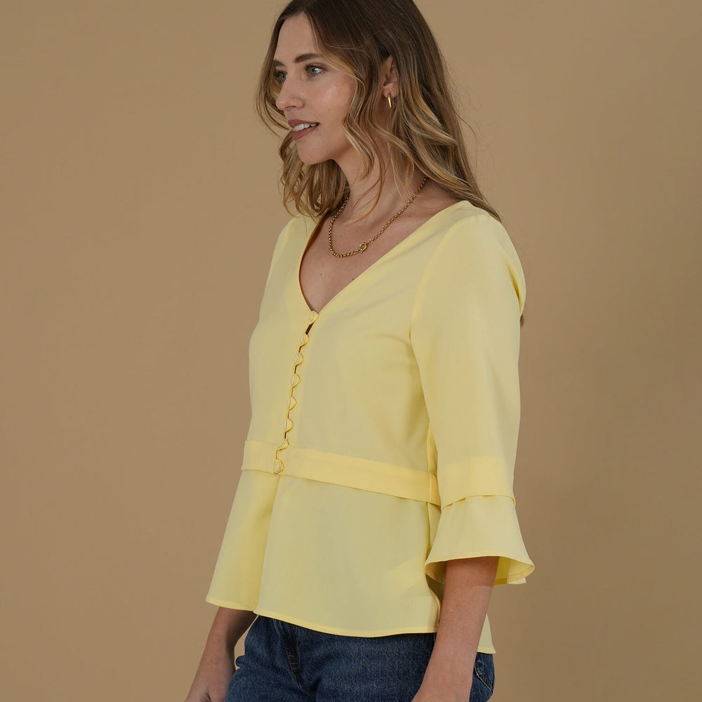 
                      
                        The Poppy Blouse #1 Yellow
                      
                    
