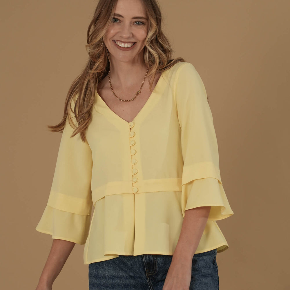 
                      
                        The Poppy Blouse #1 Yellow
                      
                    