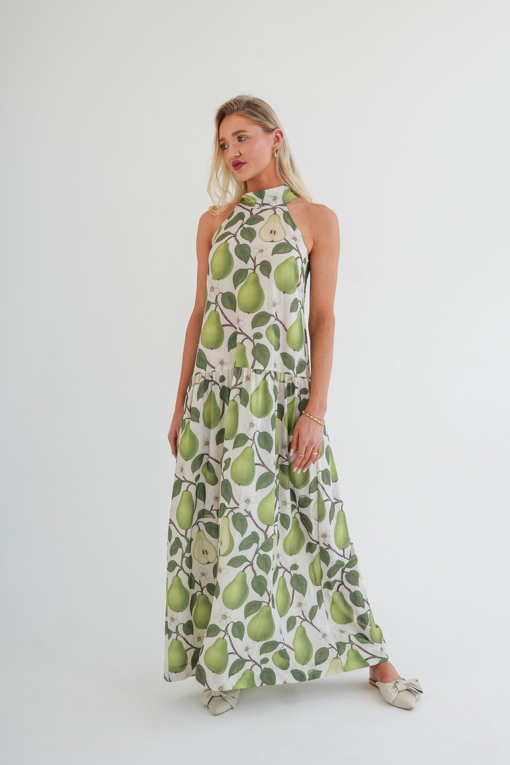 The Sophia Dress - Pear print