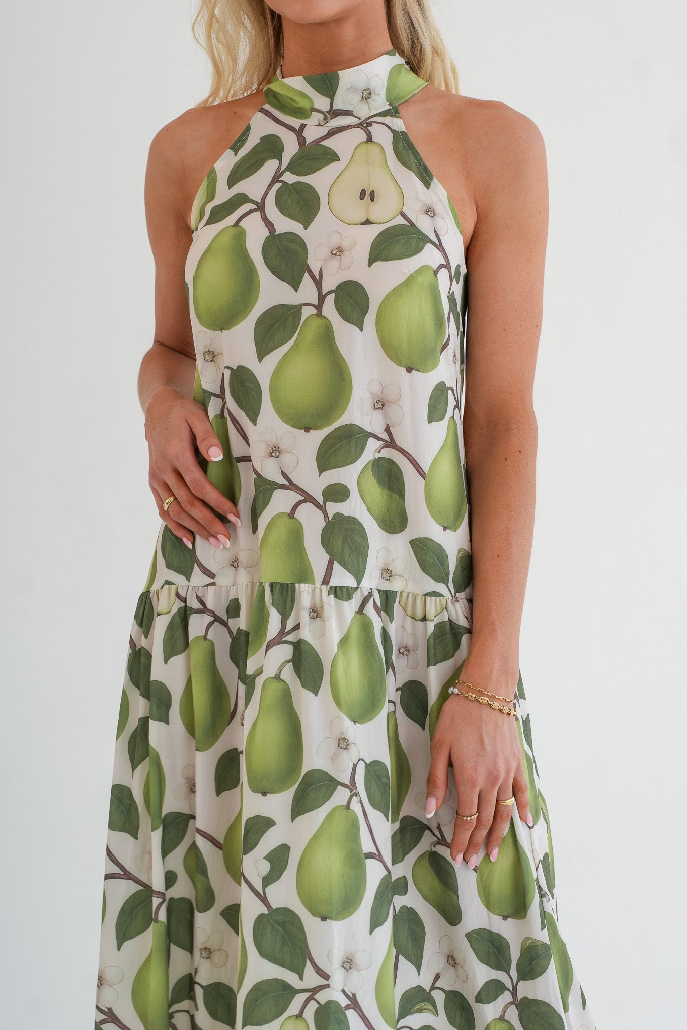 The Sophia Dress - Pear print
