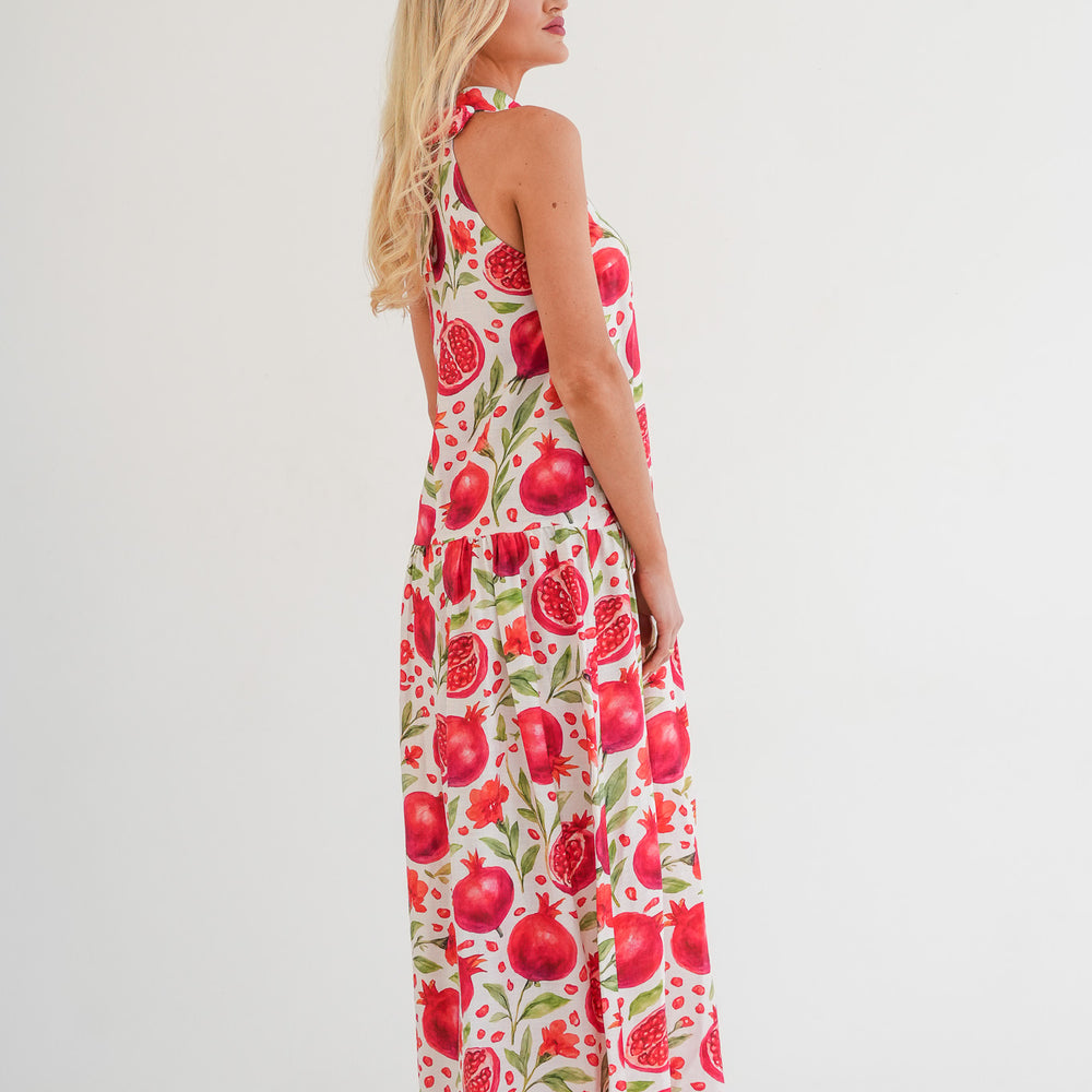 
                      
                        The Sophia Dress - Pomegranate print
                      
                    