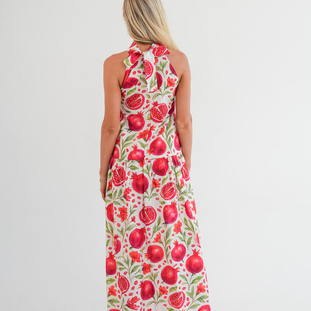 
                      
                        The Sophia Dress - Pomegranate print
                      
                    