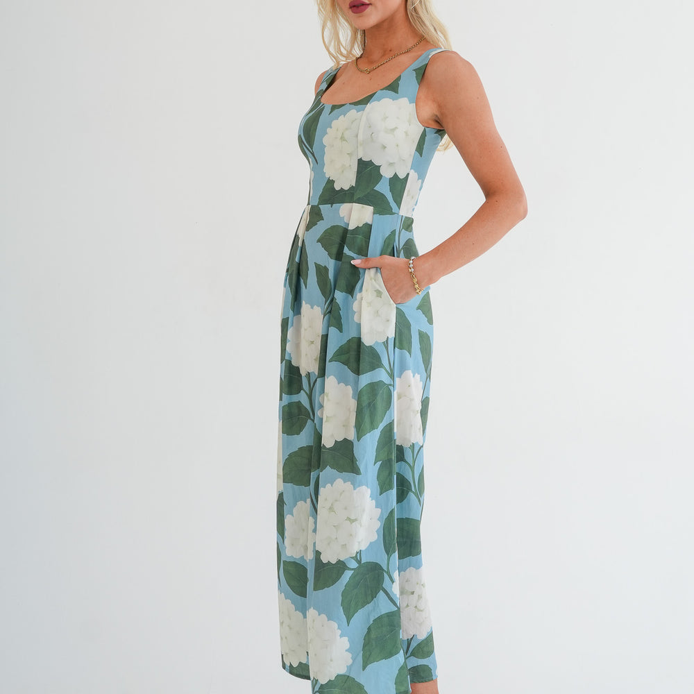 
                      
                        The Midi Blaire Dress - Hydrangea Print
                      
                    