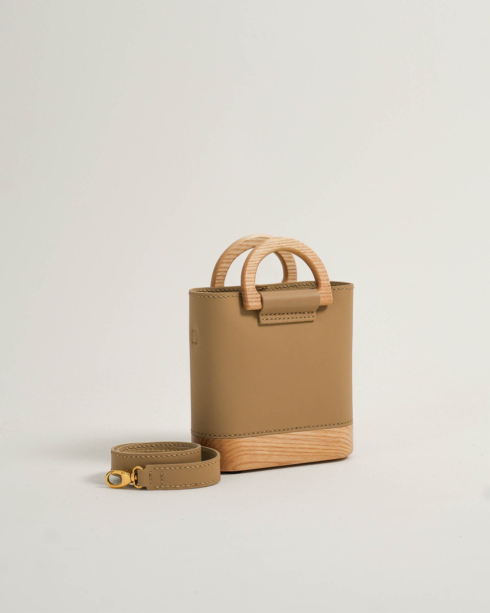 The Mini Wooden Bag - Sand
