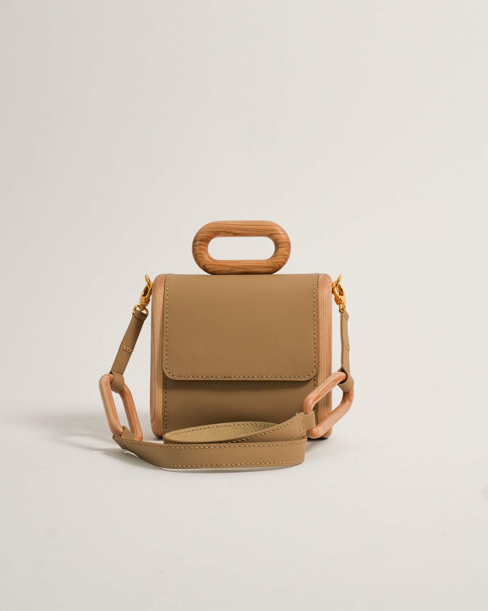 The Capsule Wooden Bag - Sand