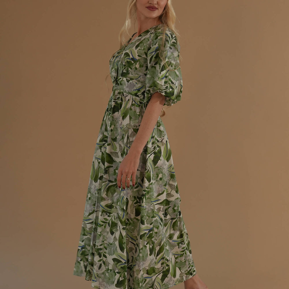The Tulip Dress #5 Green Forest