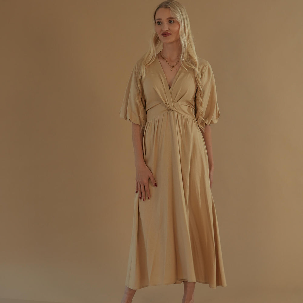 The Tulip Dress #8 Sand