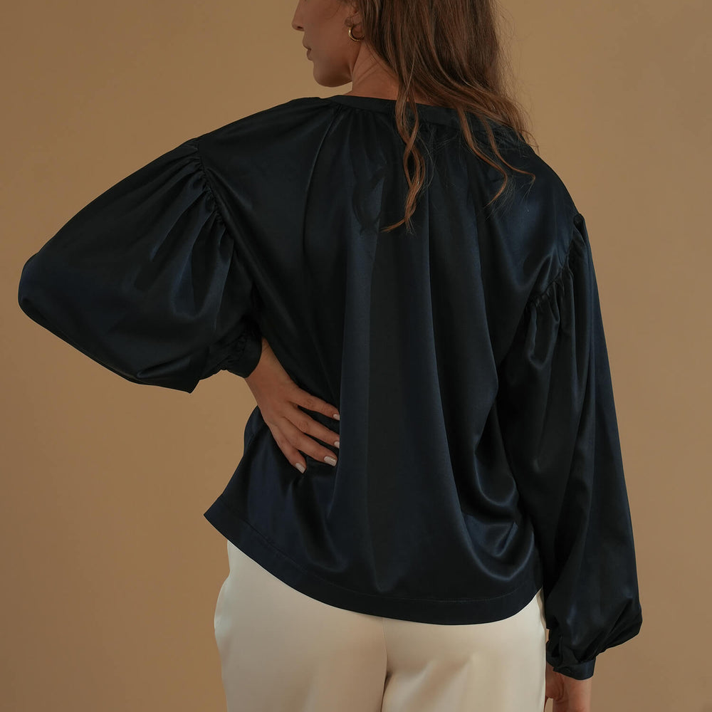 
                      
                        The Belle Blouse #4 Navy Blue
                      
                    