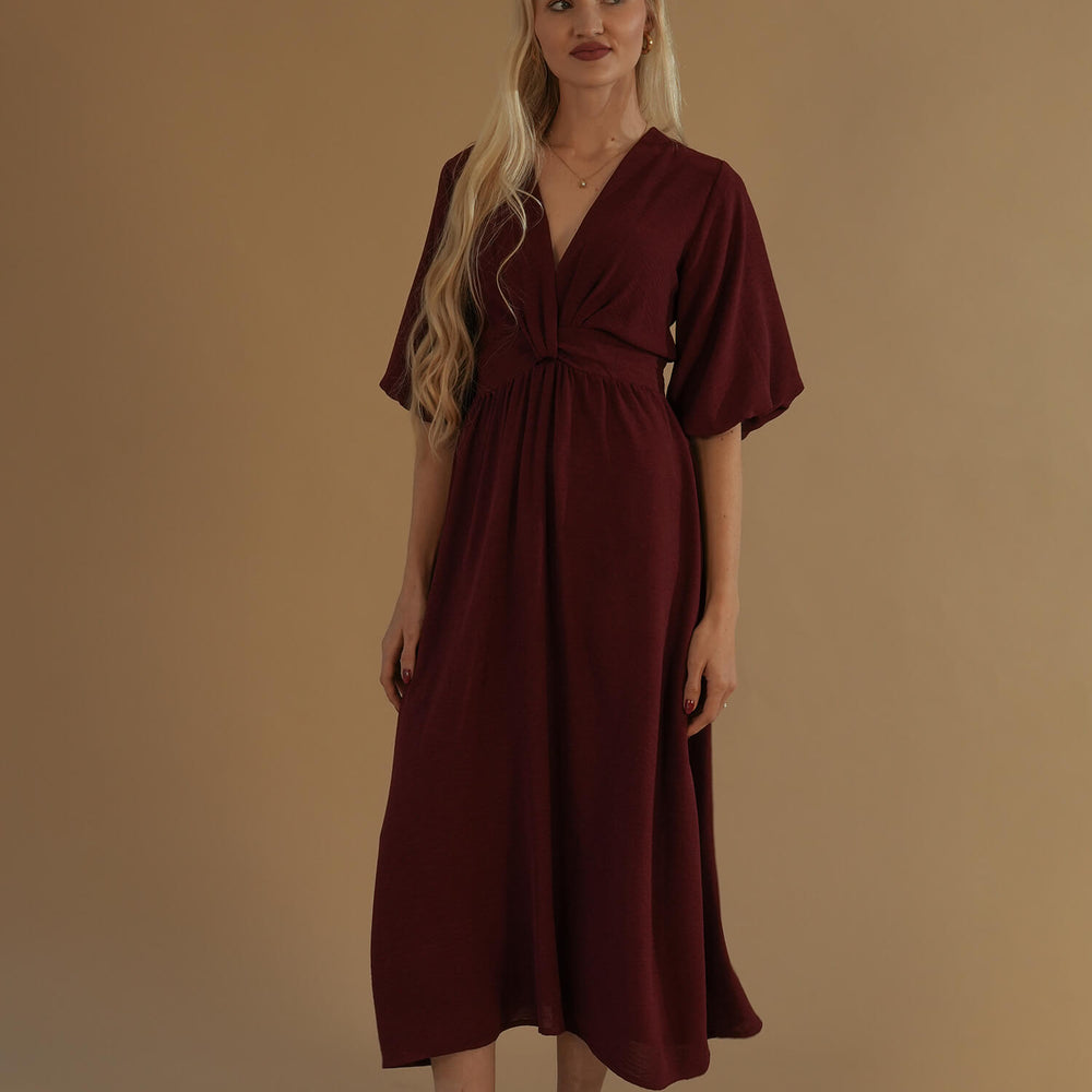 The Tulip Dress #1 Deep Red