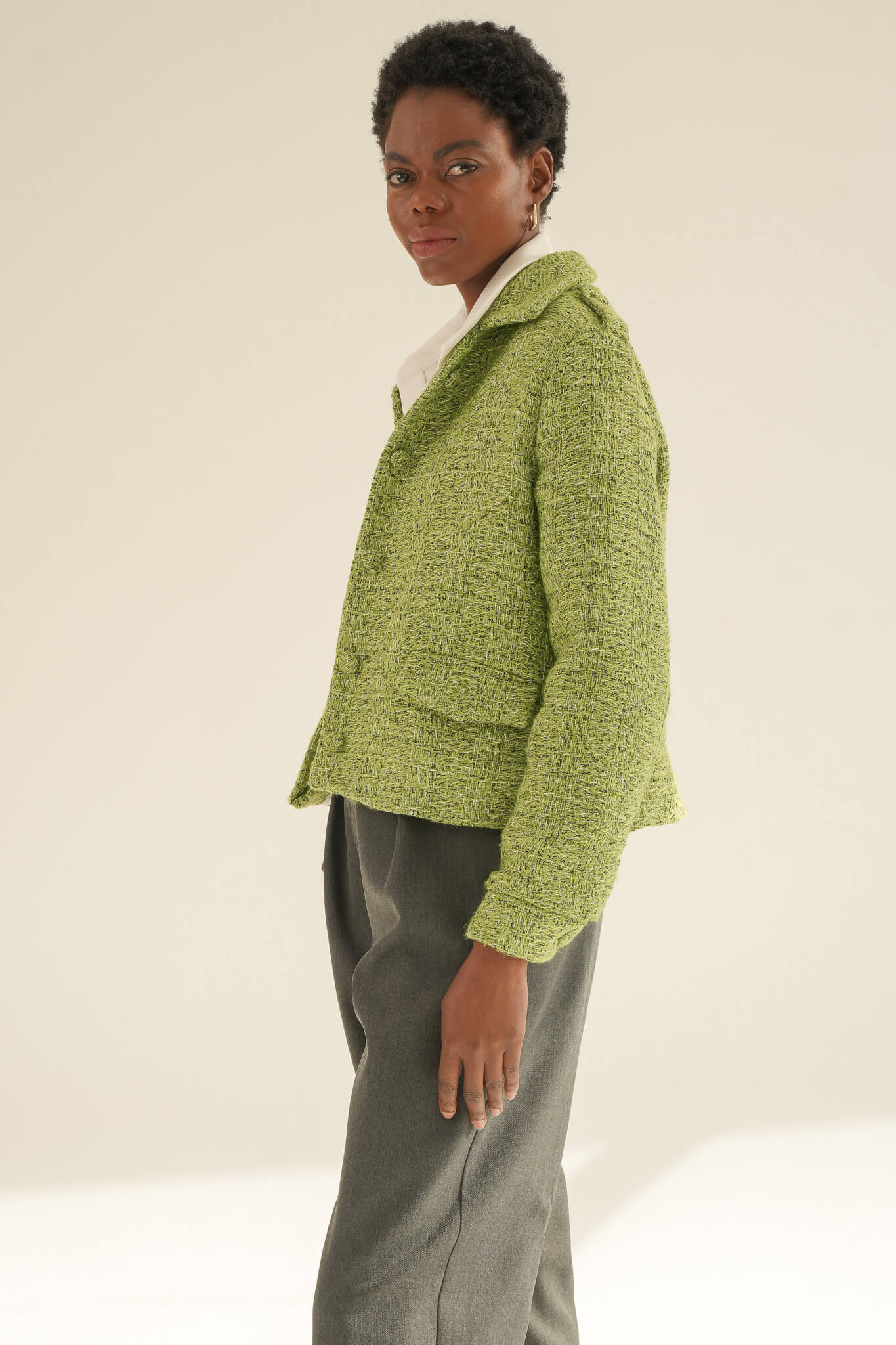 The Colette Jacket - fresh green – Masch Atelier