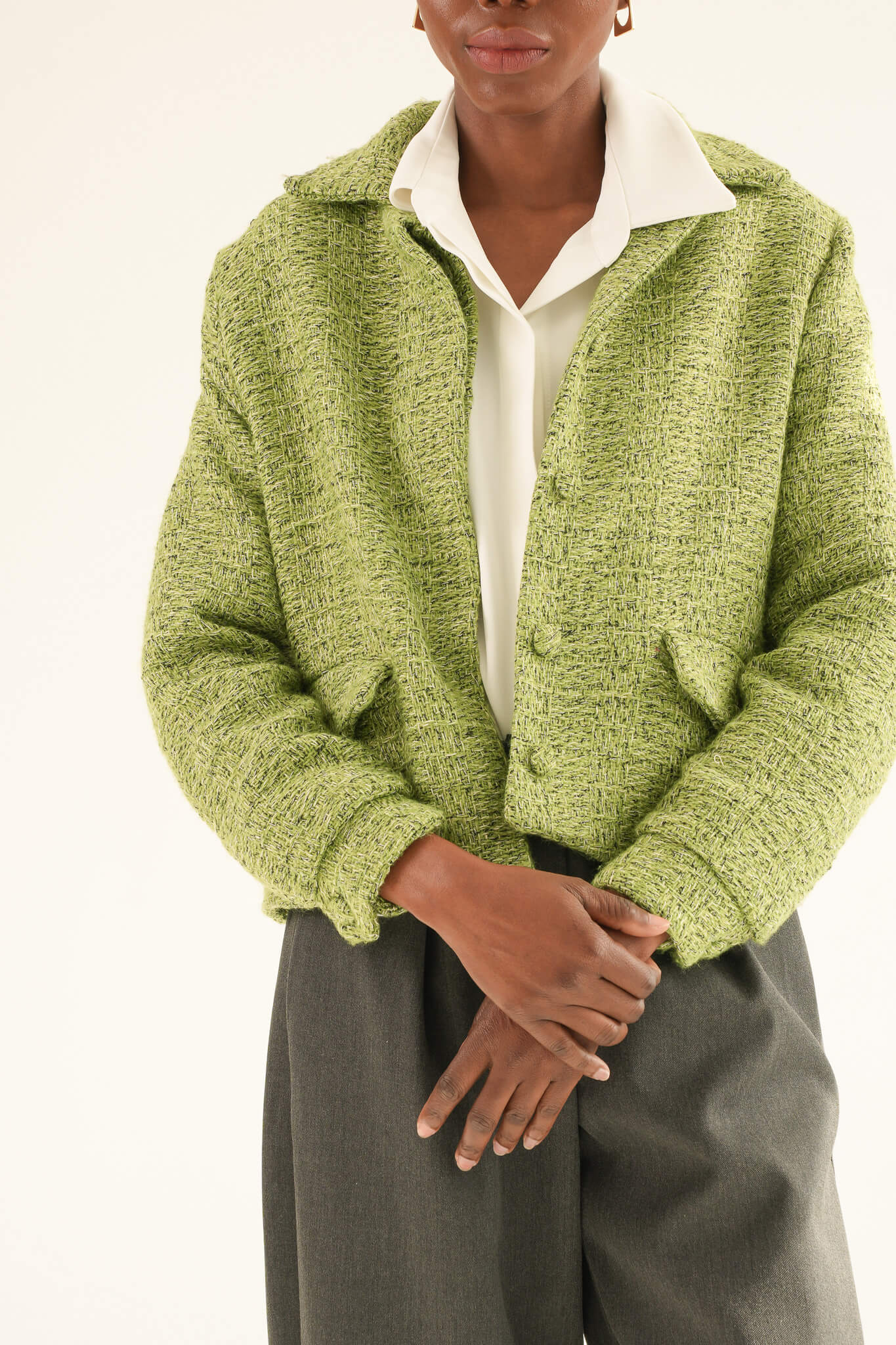 The Colette Jacket - fresh green – Masch Atelier