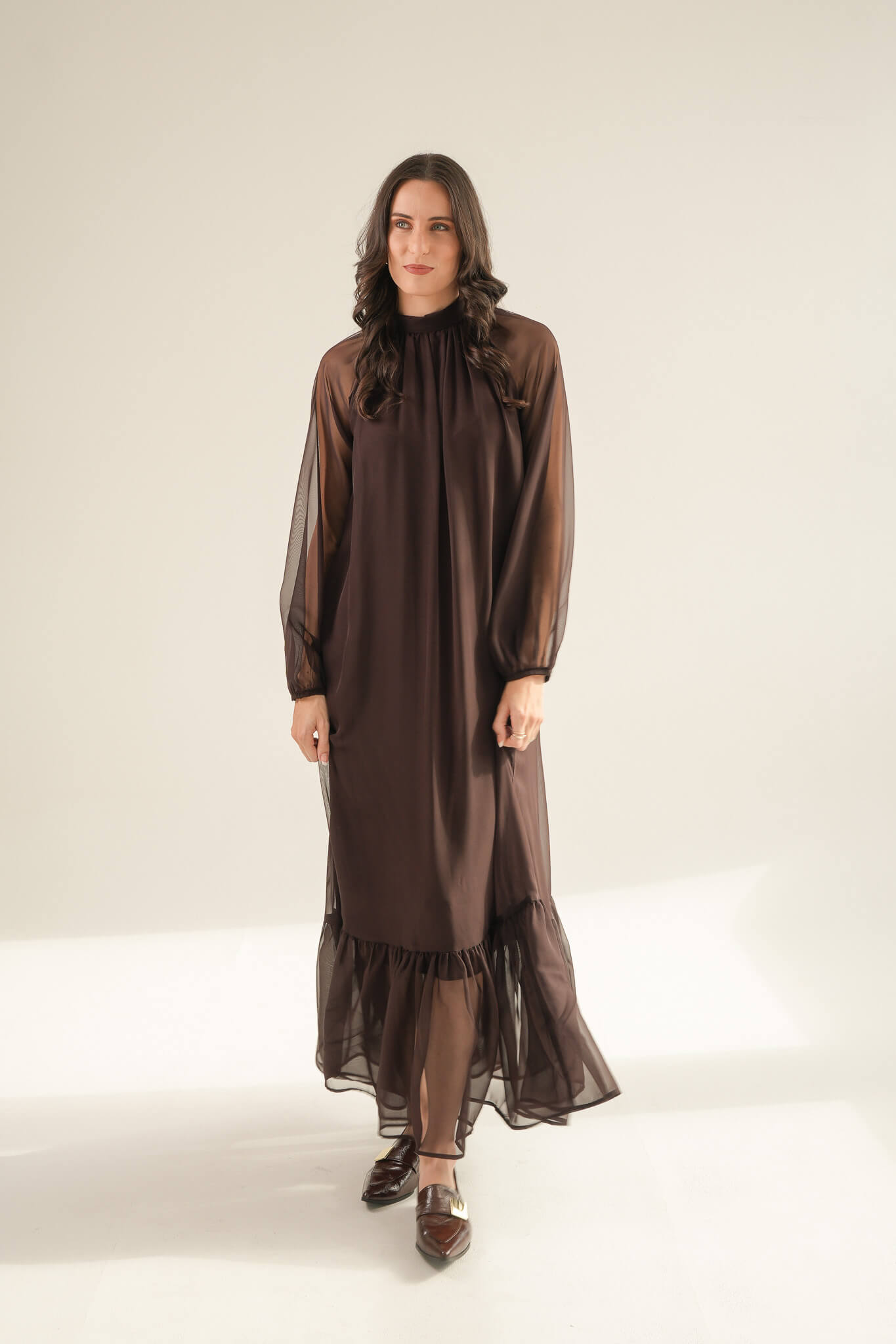 The Becca maxi dress - Chocolate brown