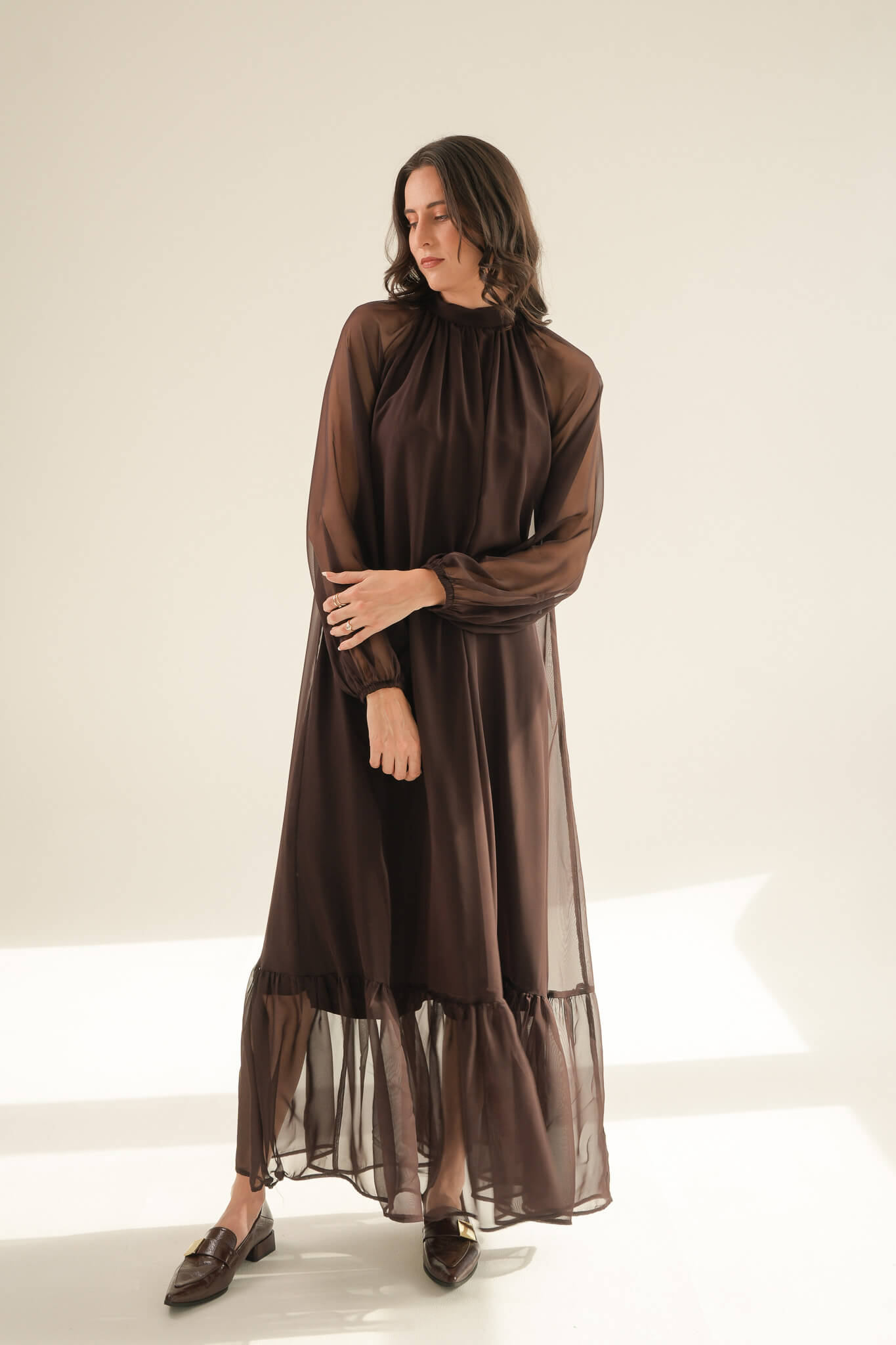 The Becca maxi dress - Chocolate brown