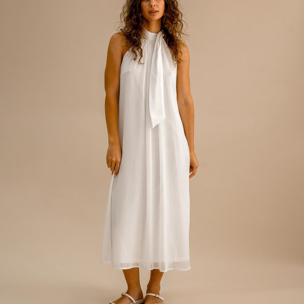 Becca dress #98 White with Shimmer