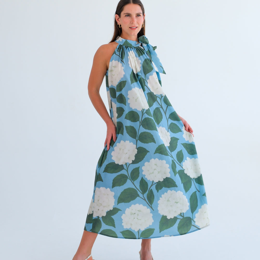 The Becca Dress-Hydrangea Print
