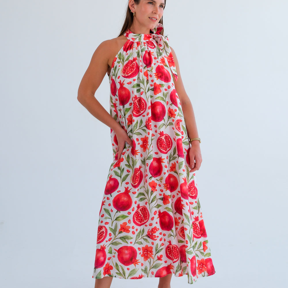 The Becca Dress- Pomegranate