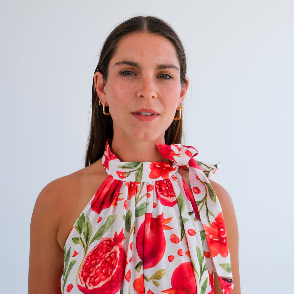 
                      
                        The Becca Dress- Pomegranate
                      
                    