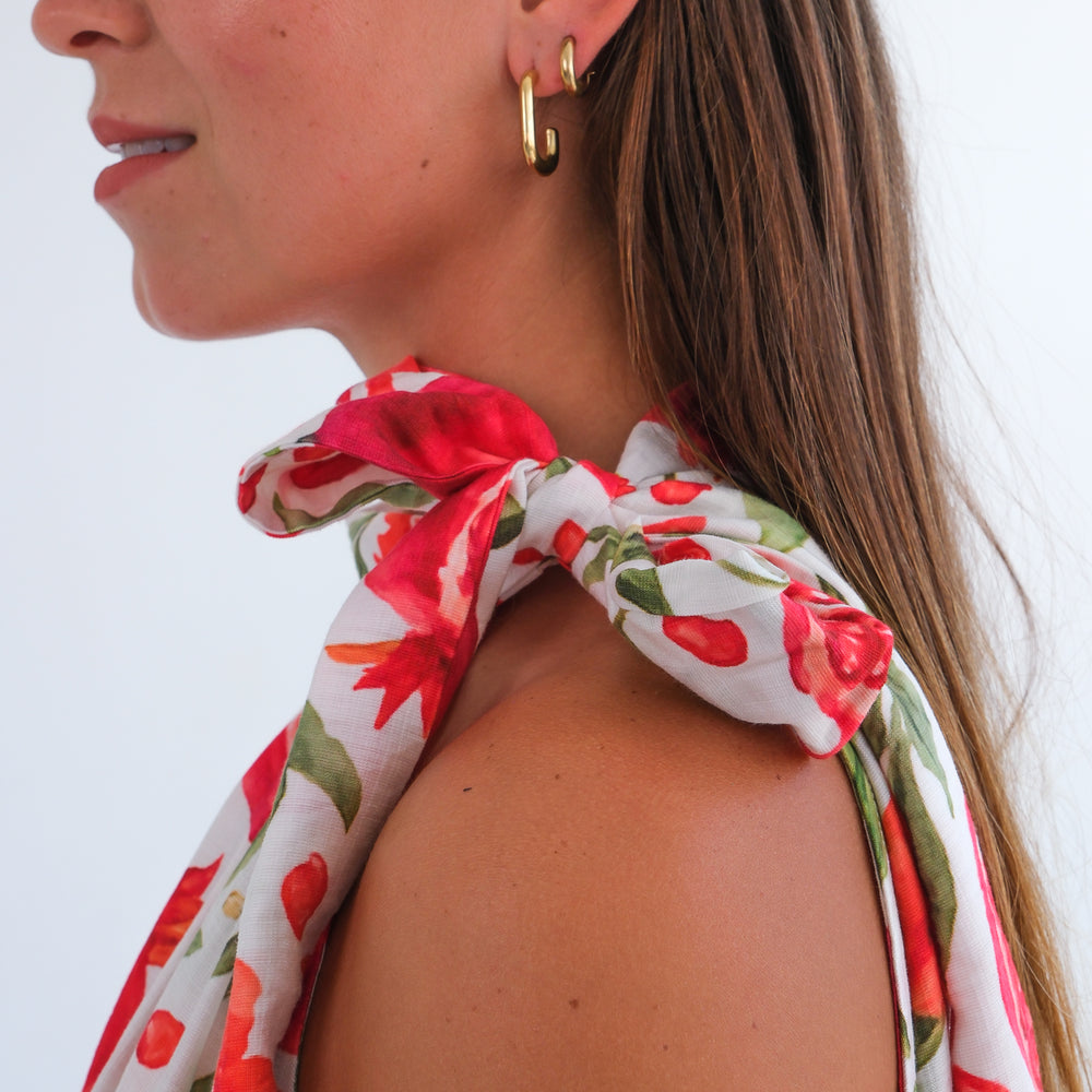 
                      
                        The Becca Dress- Pomegranate
                      
                    