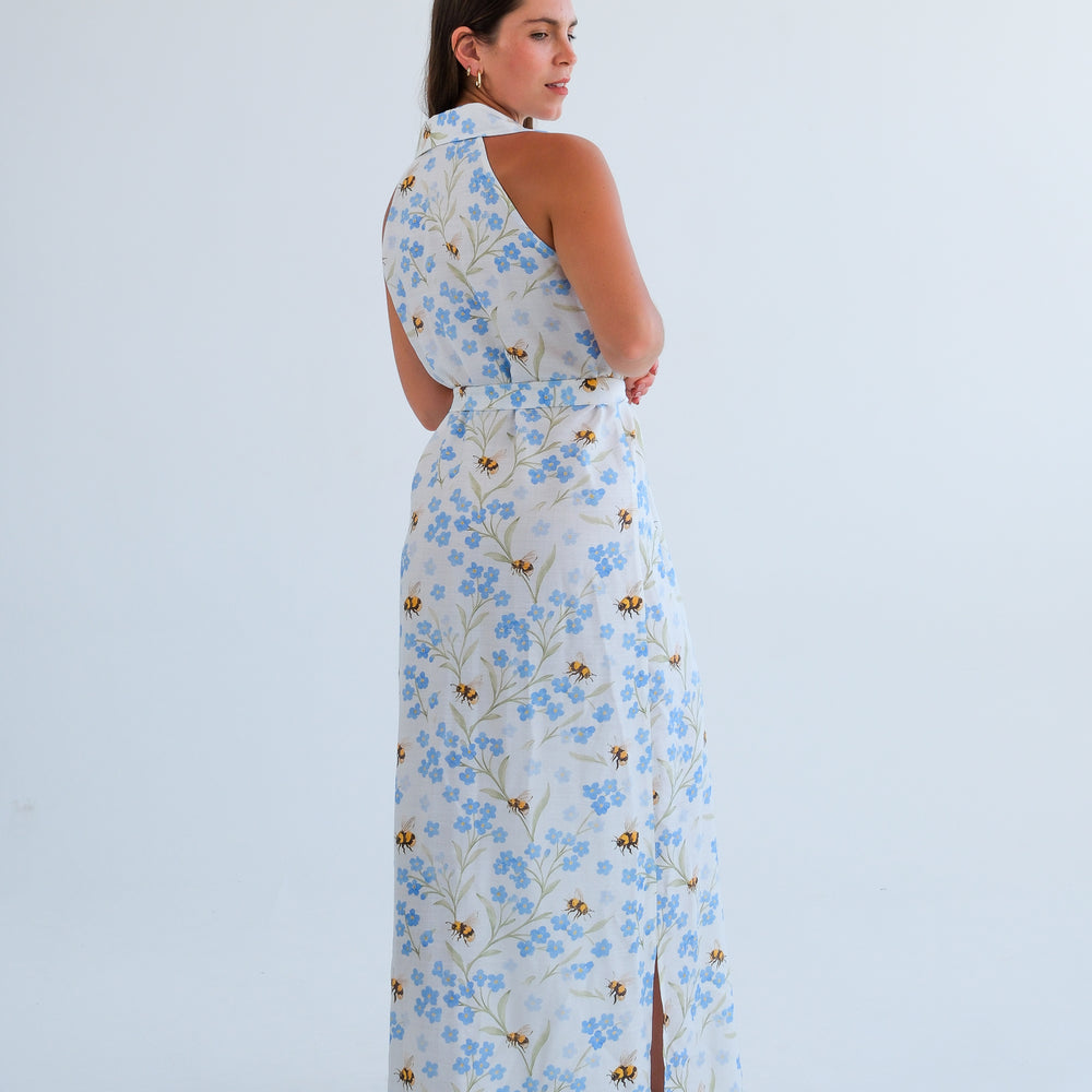 The Wimbledon Dress- Bee & Blue Floral