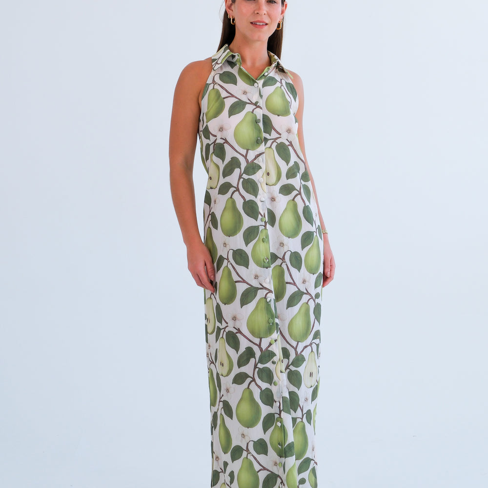 The Wimbledon Dress- Pear Print