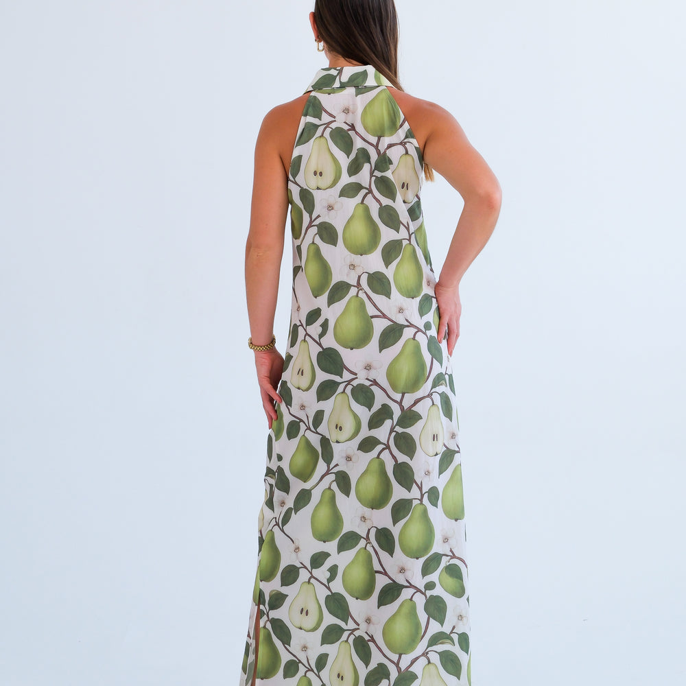 The Wimbledon Dress- Pear Print