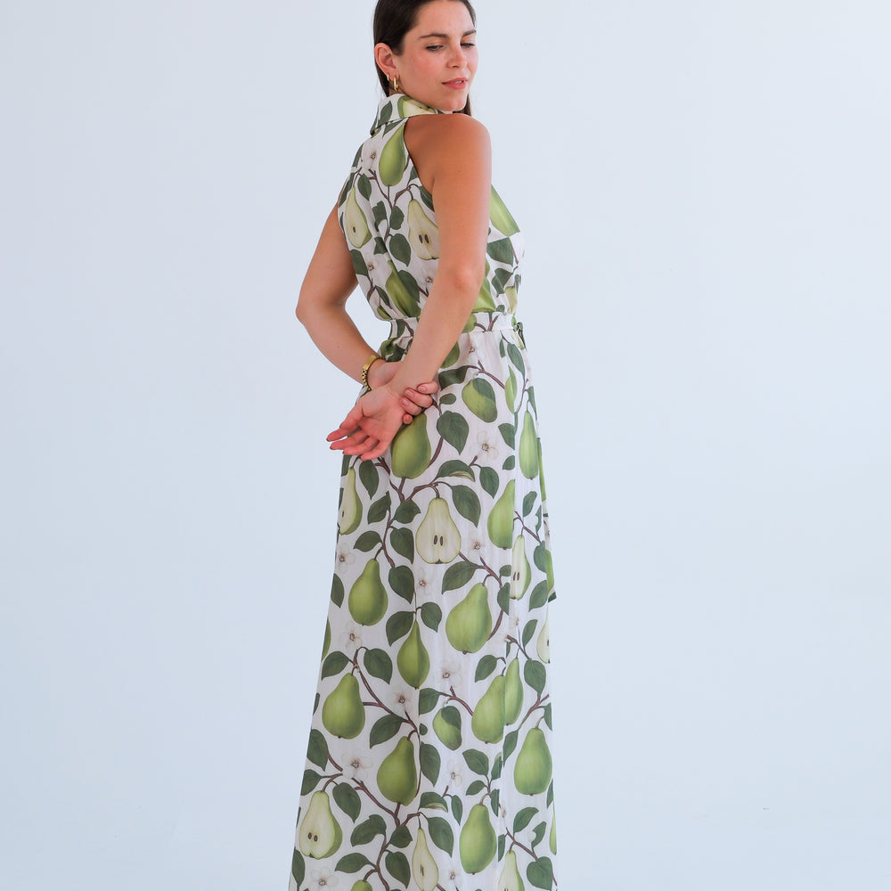 
                      
                        The Wimbledon Dress- Pear Print
                      
                    
