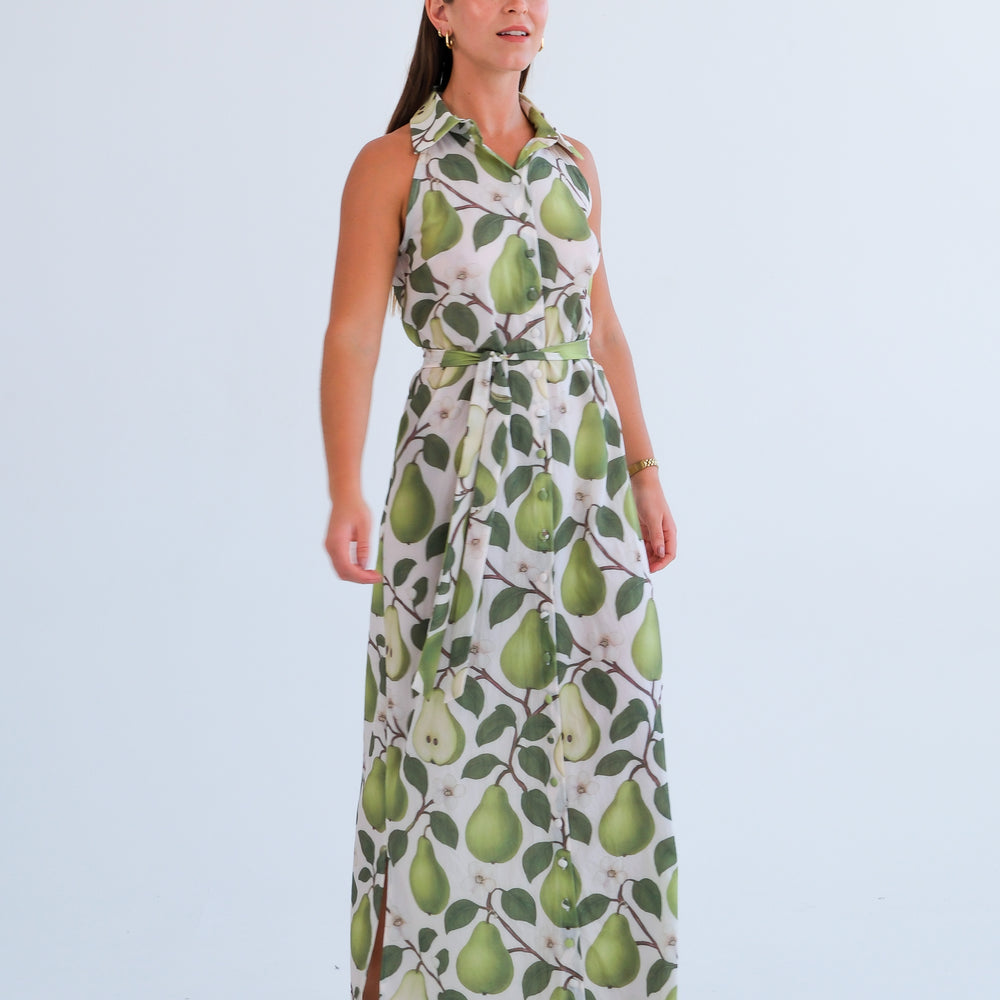
                      
                        The Wimbledon Dress- Pear Print
                      
                    