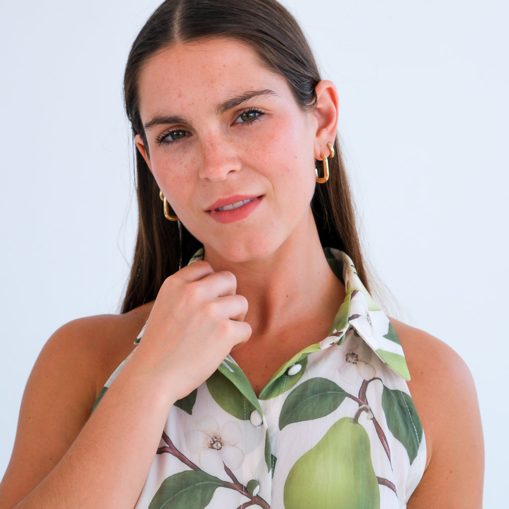 
                      
                        The Wimbledon Dress- Pear Print
                      
                    