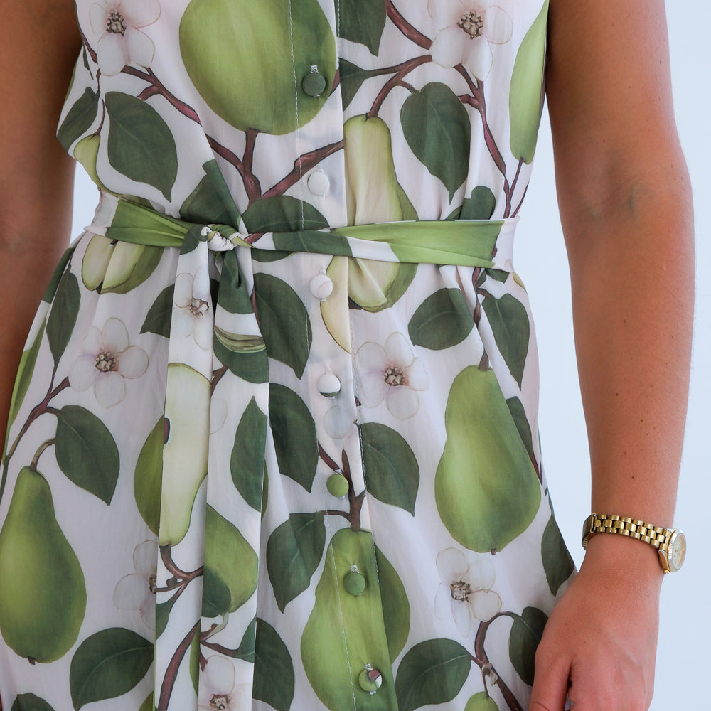 
                      
                        The Wimbledon Dress- Pear Print
                      
                    
