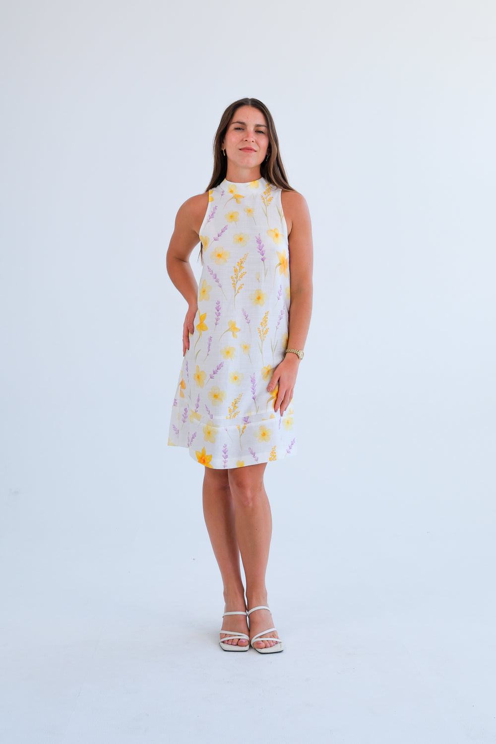 The Margo Dress- Daffodil Print
