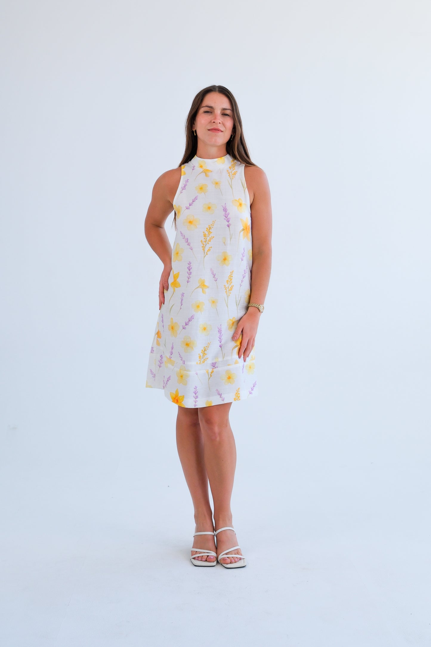 The Margo Dress- Daffodil Print