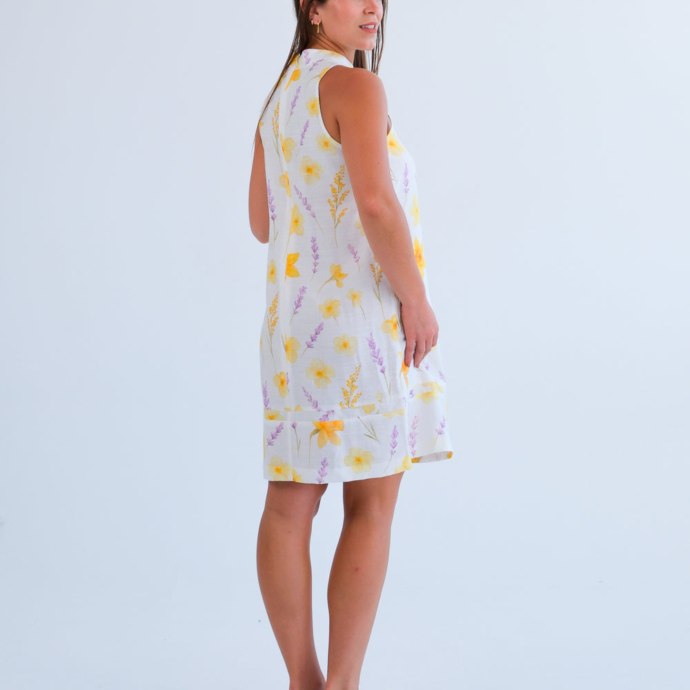 The Margo Dress- Daffodil Print
