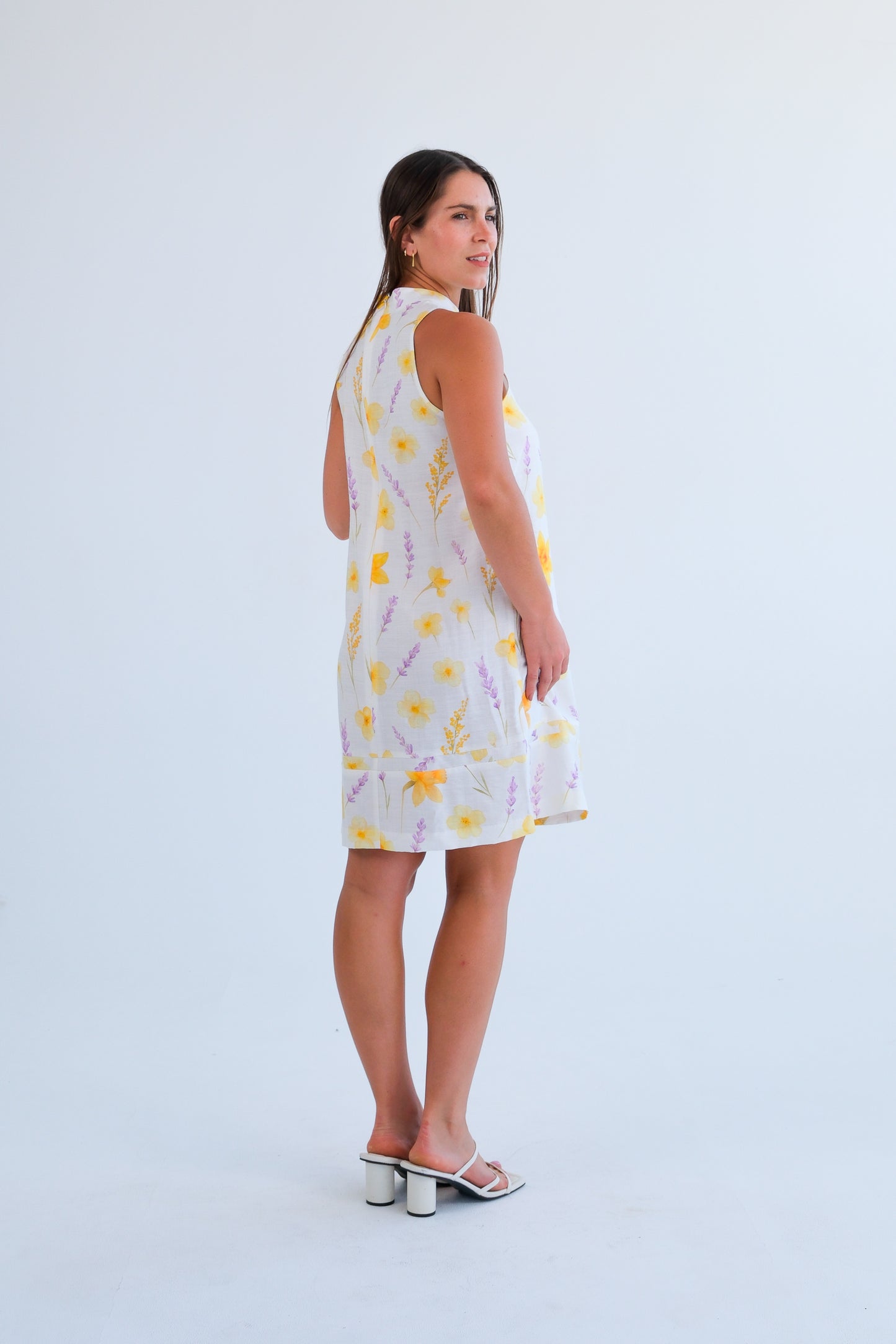 The Margo Dress- Daffodil Print