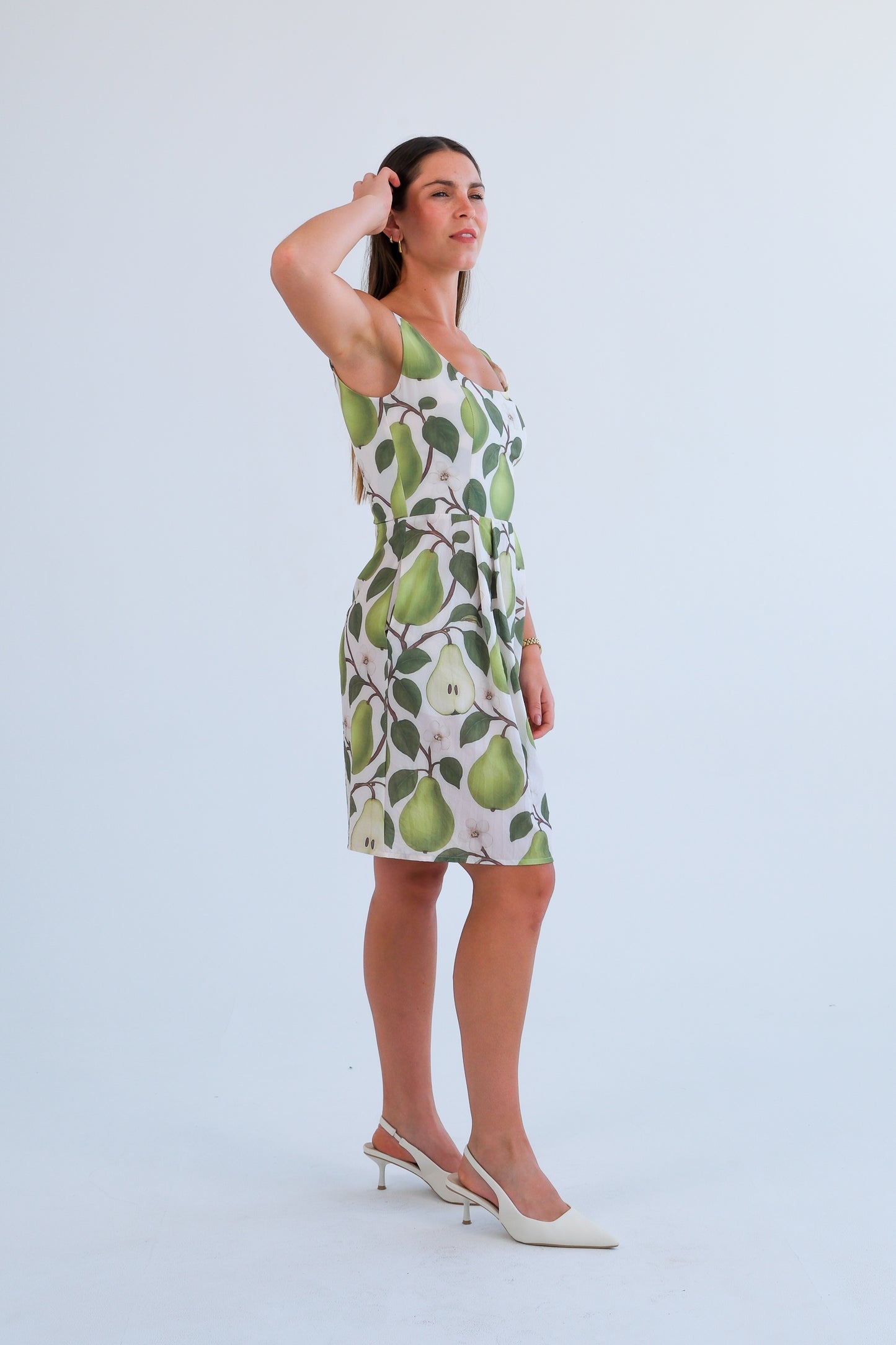 The Blaire Dress-Pear Print