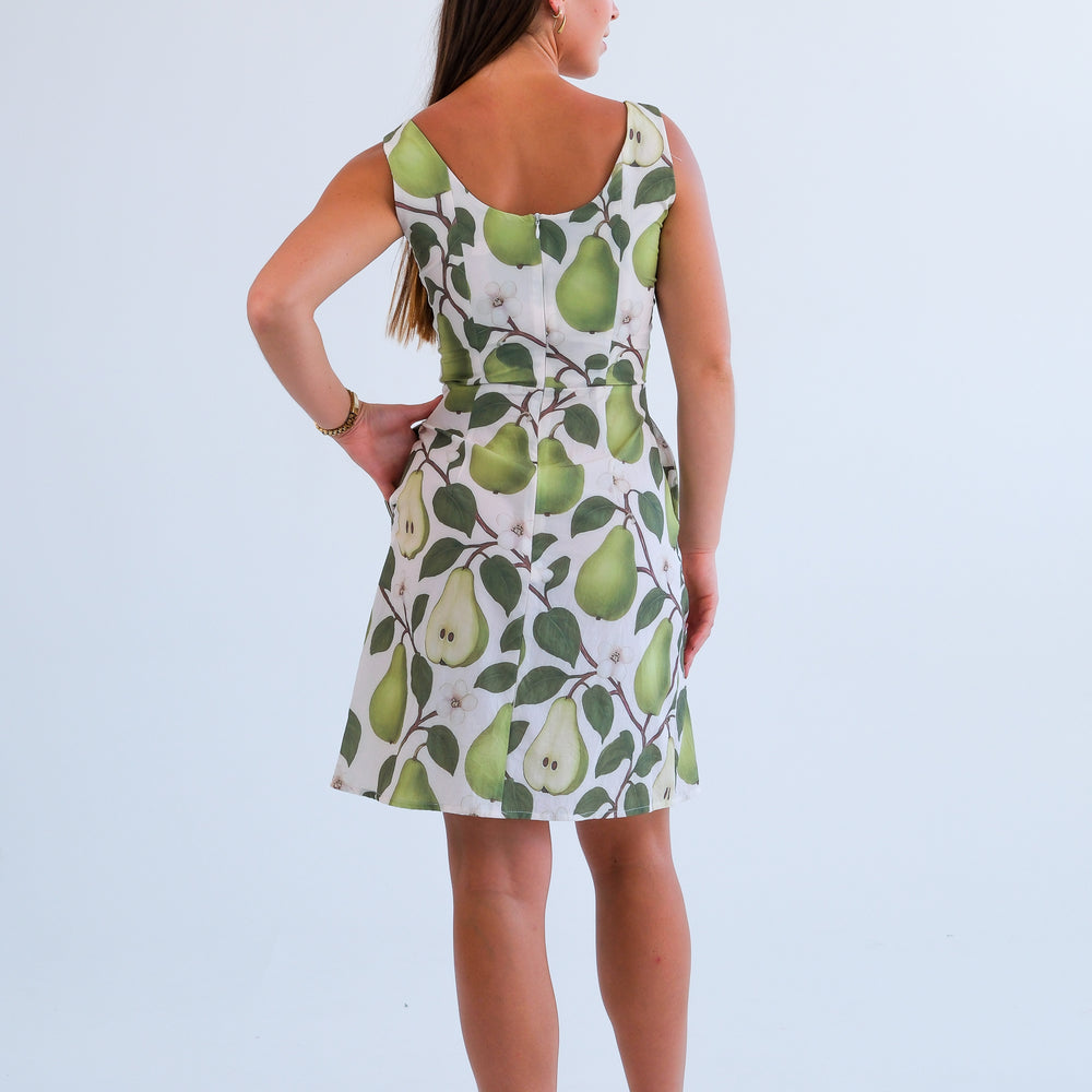 
                      
                        The Blaire Dress-Pear Print
                      
                    