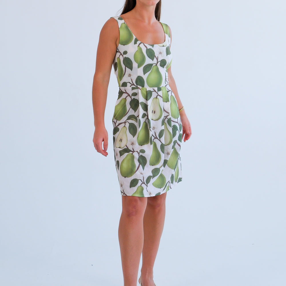 
                      
                        The Blaire Dress-Pear Print
                      
                    