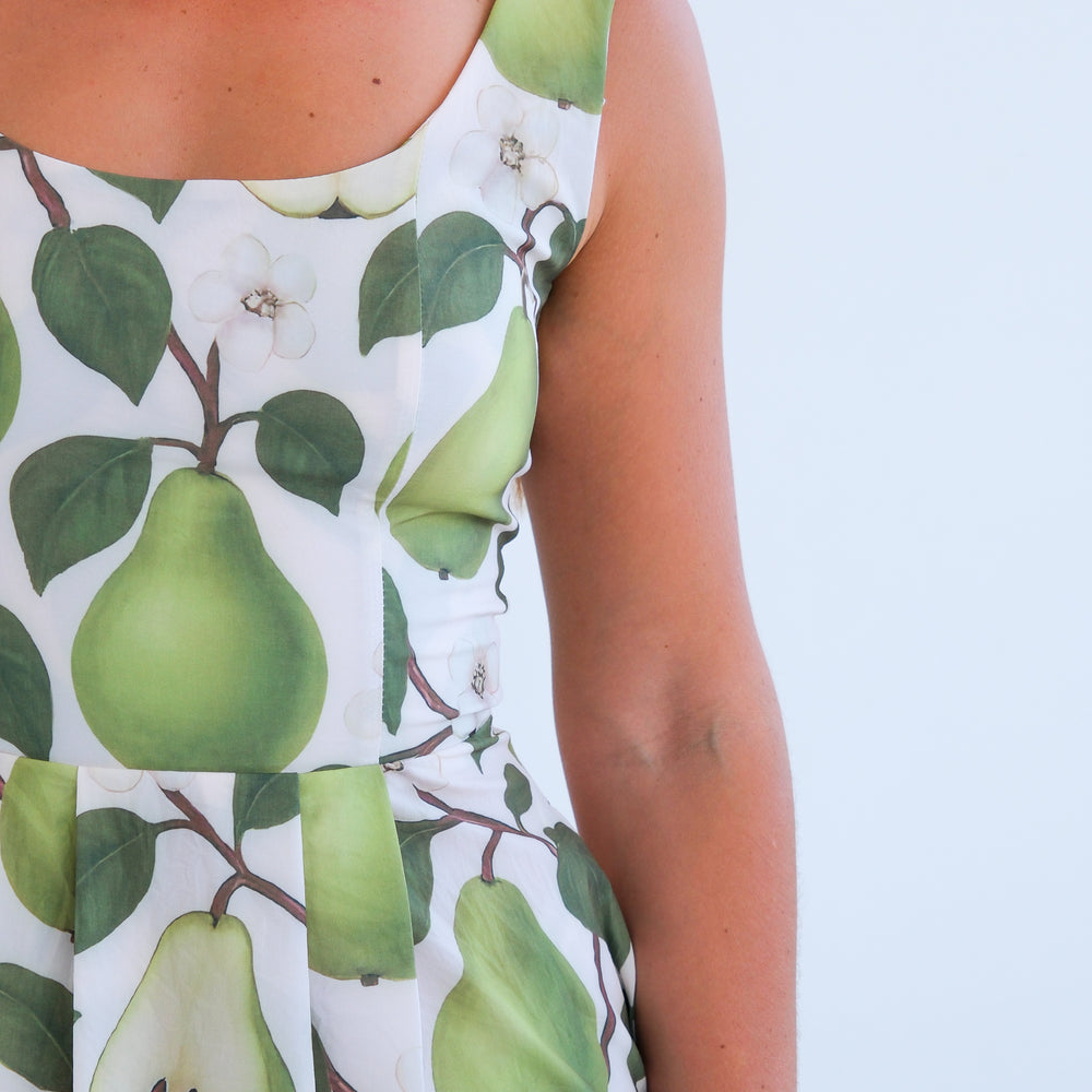 
                      
                        The Blaire Dress-Pear Print
                      
                    
