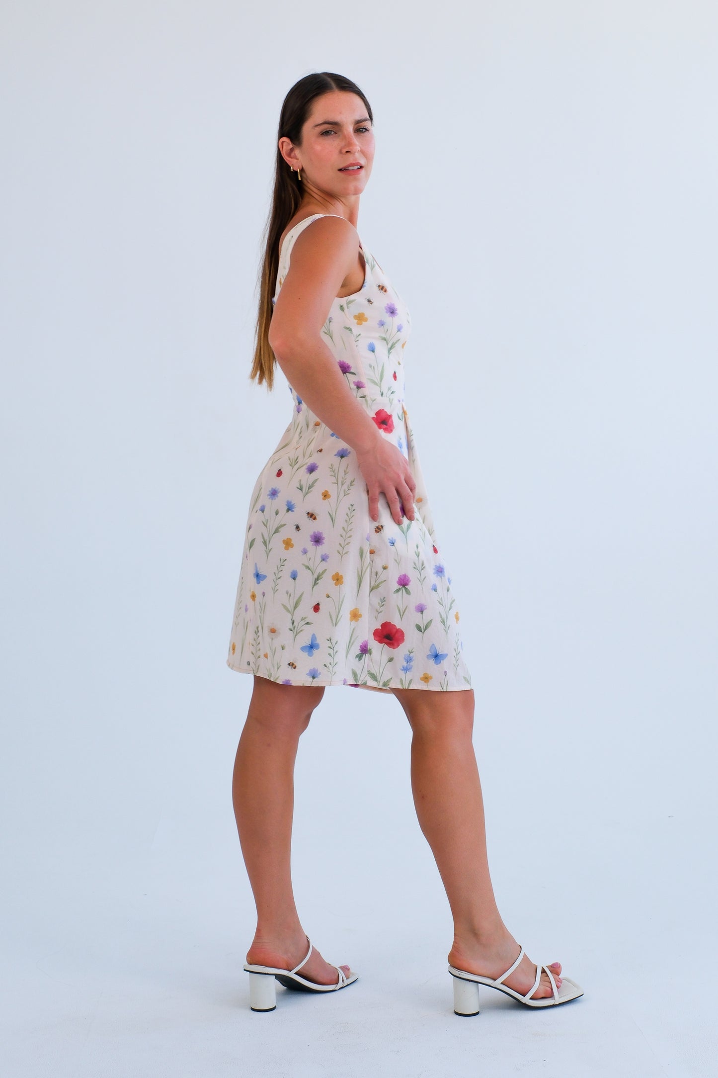 The Blaire Dress- Wild Flower Print