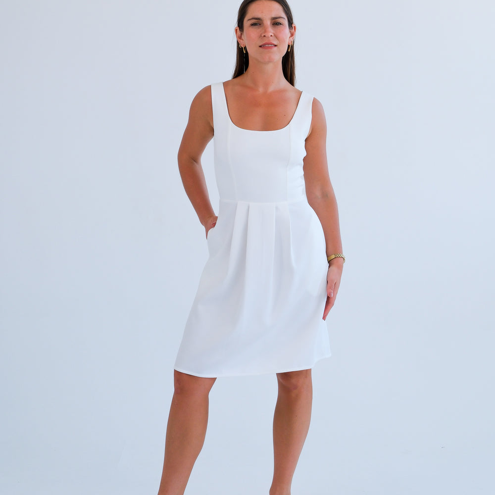 The Blaire Dress-Off-White