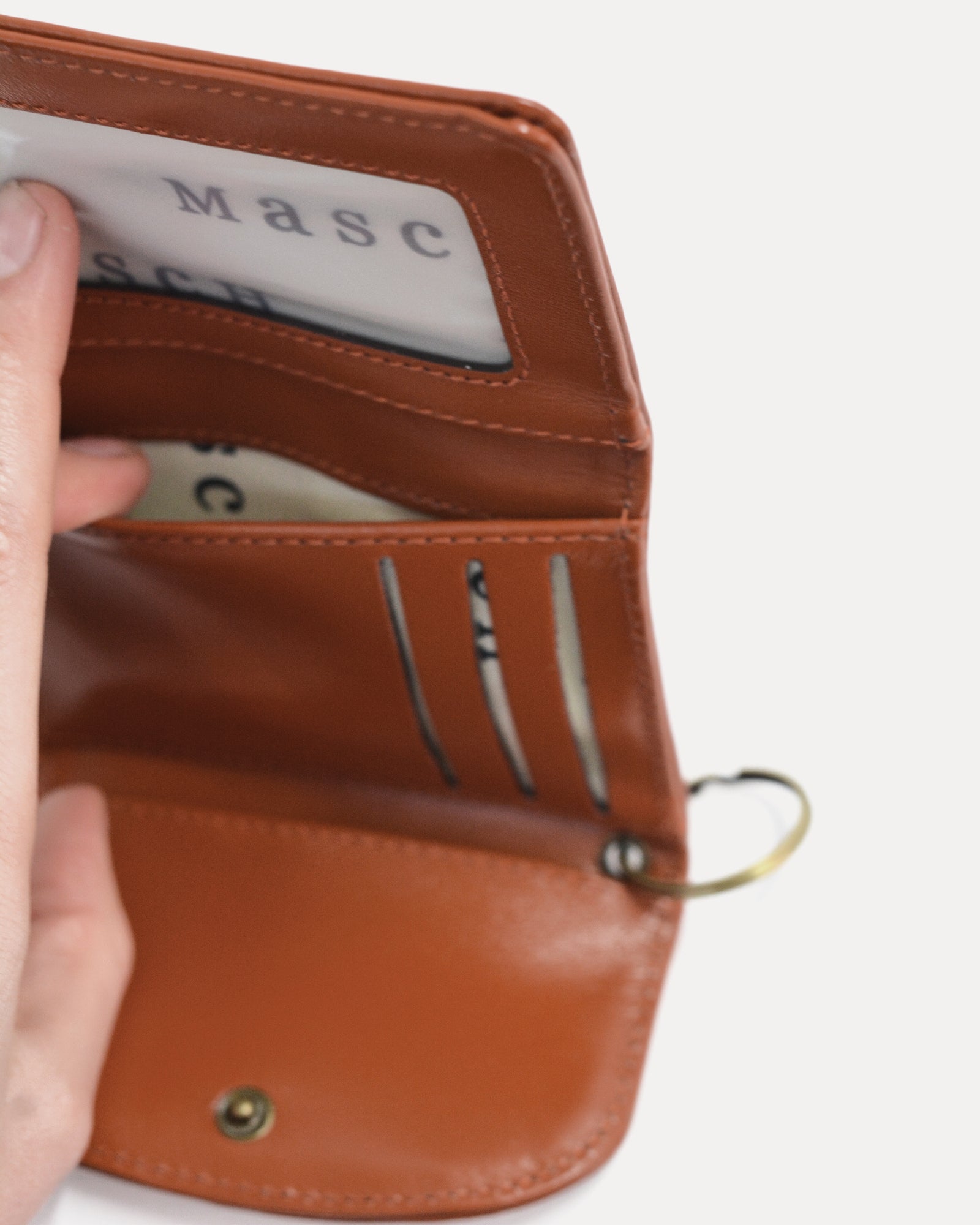 【新品】KAMPAI MAKINONO WALLET “Limited DCF” The Mhina Mini Wallet - Burnt Orange – Masch Atelier
